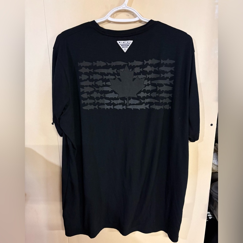 Columbia PFG Performance Fishing Gear Omni-Shade Men's Classic Black Tee